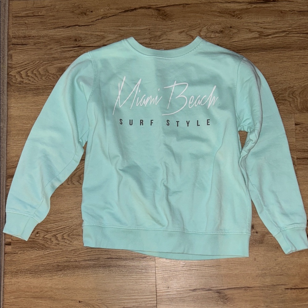 U.S. Apparel Mint Green Miami Beach Sweatshirt